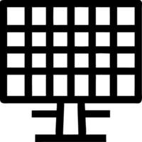 Black Outline Skyscraper Illustration for Architecture Design and Branding vector