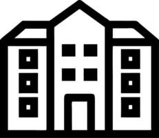 Black Outline Urban Cityscape for Architectural Design and Applications vector