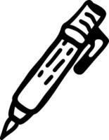 Black Pen Illustration Simple for Design and Creativity Use vector