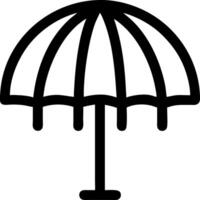Black Umbrella for Weather and Graphic Design Projects vector