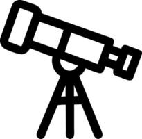 Black Telescope for Astronomy and Science Projects vector