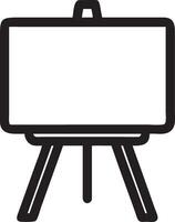 Blank Canvas on Easel Minimalist for Art Design Creativity Projects vector