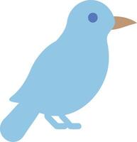 Blue Bird Simple Illustration for Art and Design Projects vector