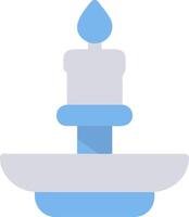 Blue Candle Illustration Minimalist Design for Print and Digital Projects vector
