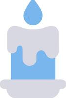 Blue Dripping Candle Art for Craft and Design Projects vector