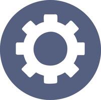 Blue Gear Graphic for Technology and Engineering Projects vector