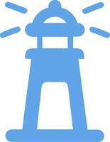 Blue Lighthouse Beacon for Nautical Themed Designs and Graphic Projects vector
