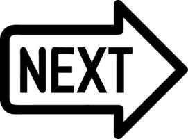 Bold Next Arrow Sign for Navigation and Directional Guides vector