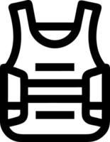 Bulletproof Vest Military Armor Graphic for Security and Protection Design vector