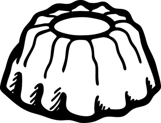 Bundt Cake Pan Illustration for Baking and Culinary Design