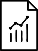 Business Analytics Graph Line Chart for Financial Reports vector