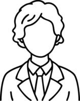 Business Professional Avatar Illustration for Branding and Design vector