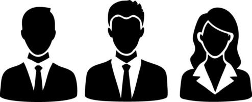 Business Professional Silhouette Art for Corporate Teamography vector