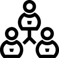 Business Team Network for Communication and Organization Concepts vector
