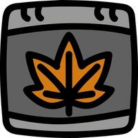 Cannabis Leaf Modern for Packaging and Graphic Design vector
