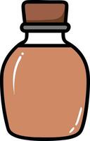 Charming Vintage Potion Bottle for Magical and Decorative Use vector