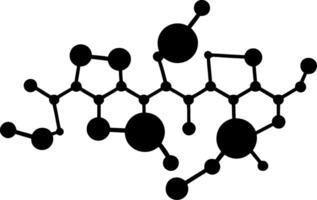 Chemical Molecule Structure Illustration for Science and Education Design vector