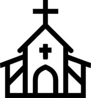 Church with Cross for Religious Designs and Illustrations vector