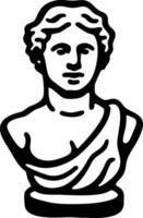 Classical Statue Bust Art for Design and Illustrative Use vector