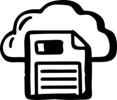 Cloud Storage Illustration for Web and Mobile Data Solutions vector