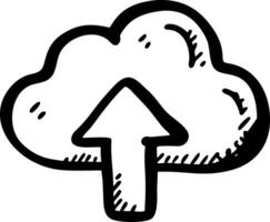 Cloud Upload Illustration for Web and App Design Projects vector