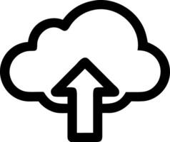 Cloud Upload for Digital Files and Online Storage Solutions vector