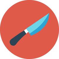 Colorful Knife Illustration in Circular Background for Design and Crafts vector