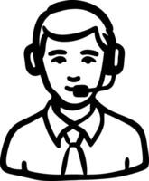 Customer Support Illustration for Communication and Business Design vector
