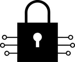 Cybersecurity Illustration with Padlock for Data Protection Concepts vector