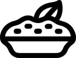 Delicious Apple Pie Outline for Culinary Design and Decor vector