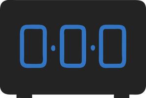 Digital Countdown Timer Display Illustration for Technology and Design vector