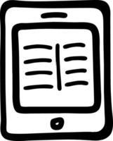 Digital Tablet Reading Simple for Education and Technology Concepts vector