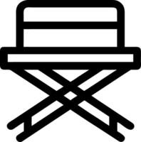 Director Chair for Movie Industry Design and Entertainment Projects vector