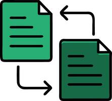 Document Exchange for Data Transfer and Communication Concept vector