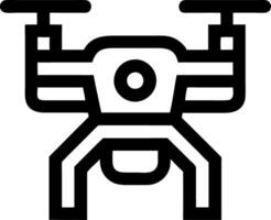 Drone Outline for Technology and Design Projects vector