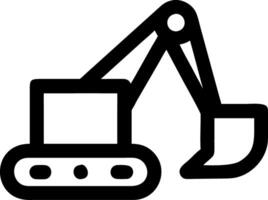 Excavator Illustration for Construction and Engineering Projects vector