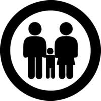 Family Symbolizing Unity and Togetherness for Signage and Graphic Design vector