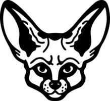 Fennec Fox Head Illustration for Design and Craft Projects vector