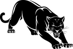 Fierce Black Panther Illustration for Art and Design Projects vector