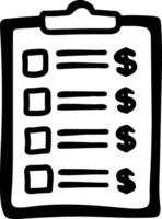Financial Checklist for Budget Planning and Management vector