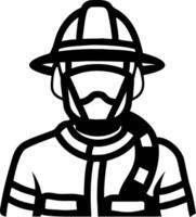 Firefighter Illustration for Safety and Emergency Graphics vector