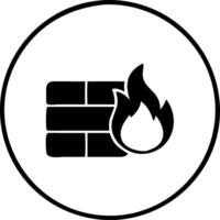 Firewall Security Illustration for Digital Protection and Technology Use vector