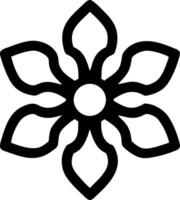 Floral Mandala Petal Design Art for Craft Projects and Coloring Books vector