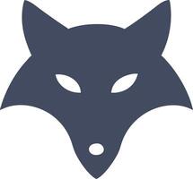 Fox Mask Simple Design for Tattoos and Coloring Books vector