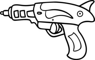 Futuristic Ray Gun Illustration for Sci-Fi Art and Design Projects vector