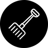 Garden Rake Symbol Illustration for Design Projects and Tool Use vector