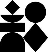 Geometric Abstract Shapes Minimalist Design for Modern Art Decor vector