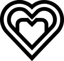 Geometric Heart Shape Design for Artistic and Decorative Use vector