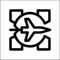 Geometric Star Symbol with Circular Arrow Design for Versatile Graphic Use vector