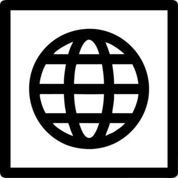 Global Internet Symbol for Web and Technology Design Concepts vector